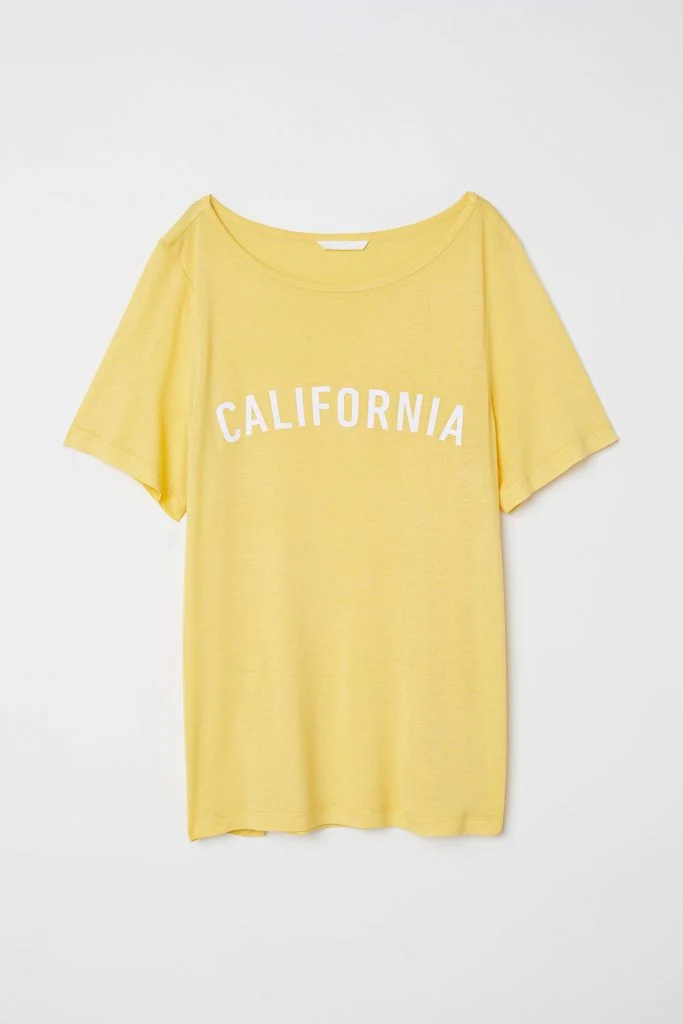 Yellow t-shirt, €9.99 at hm.com