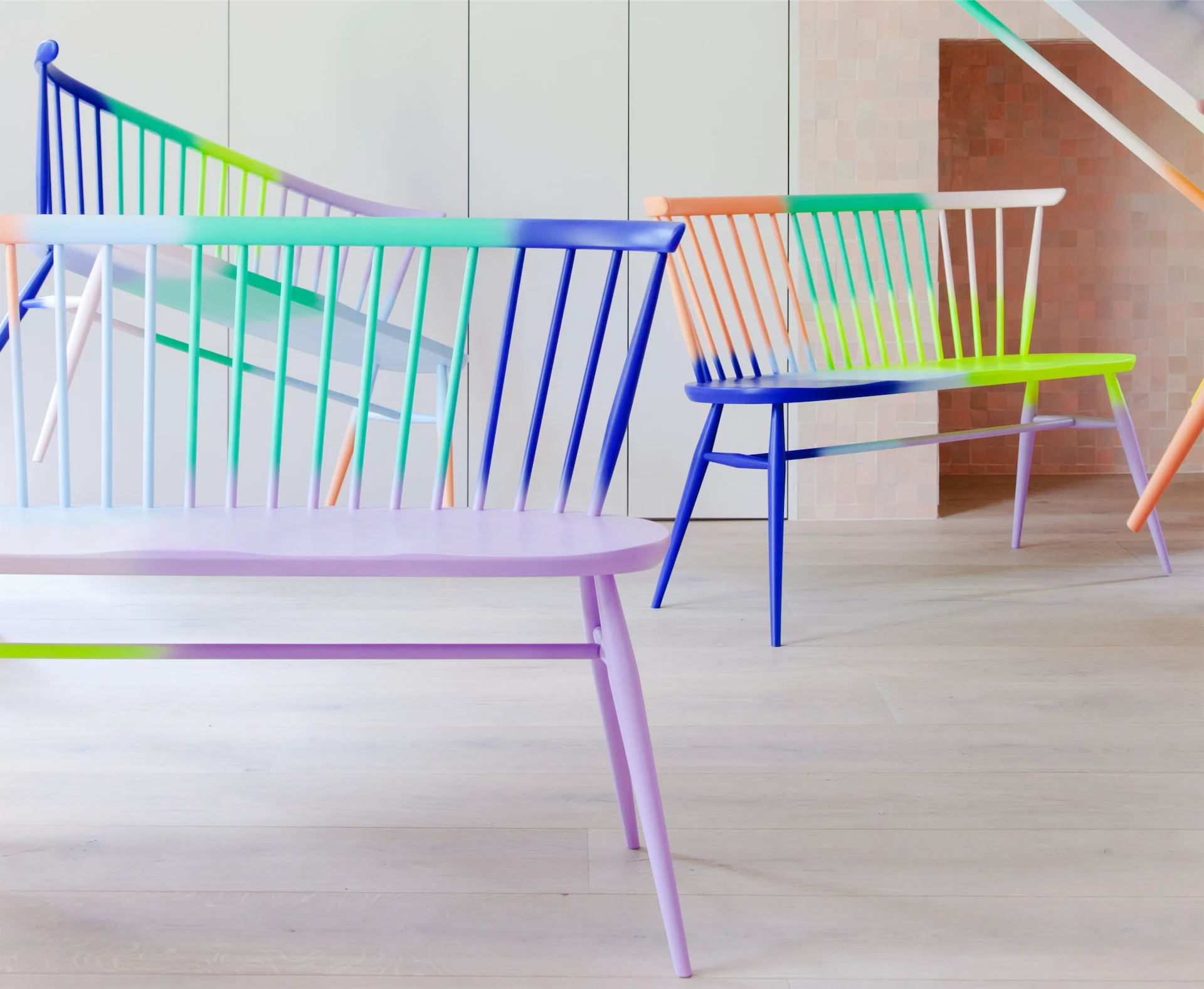 Ercol and 2LG celebrate Pride with a limited edition love seat