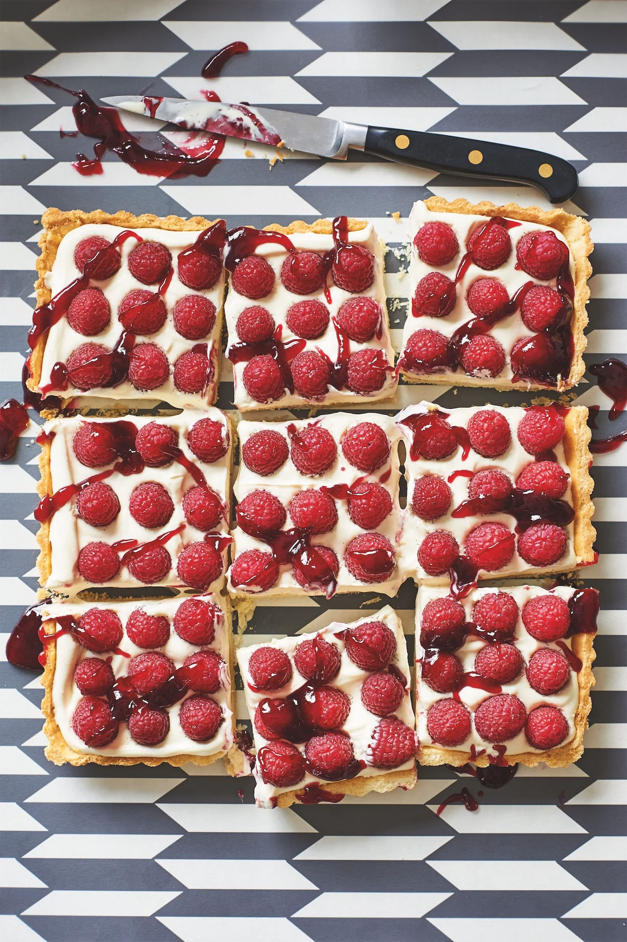 The perfect good weather dessert: tarte aux framboises