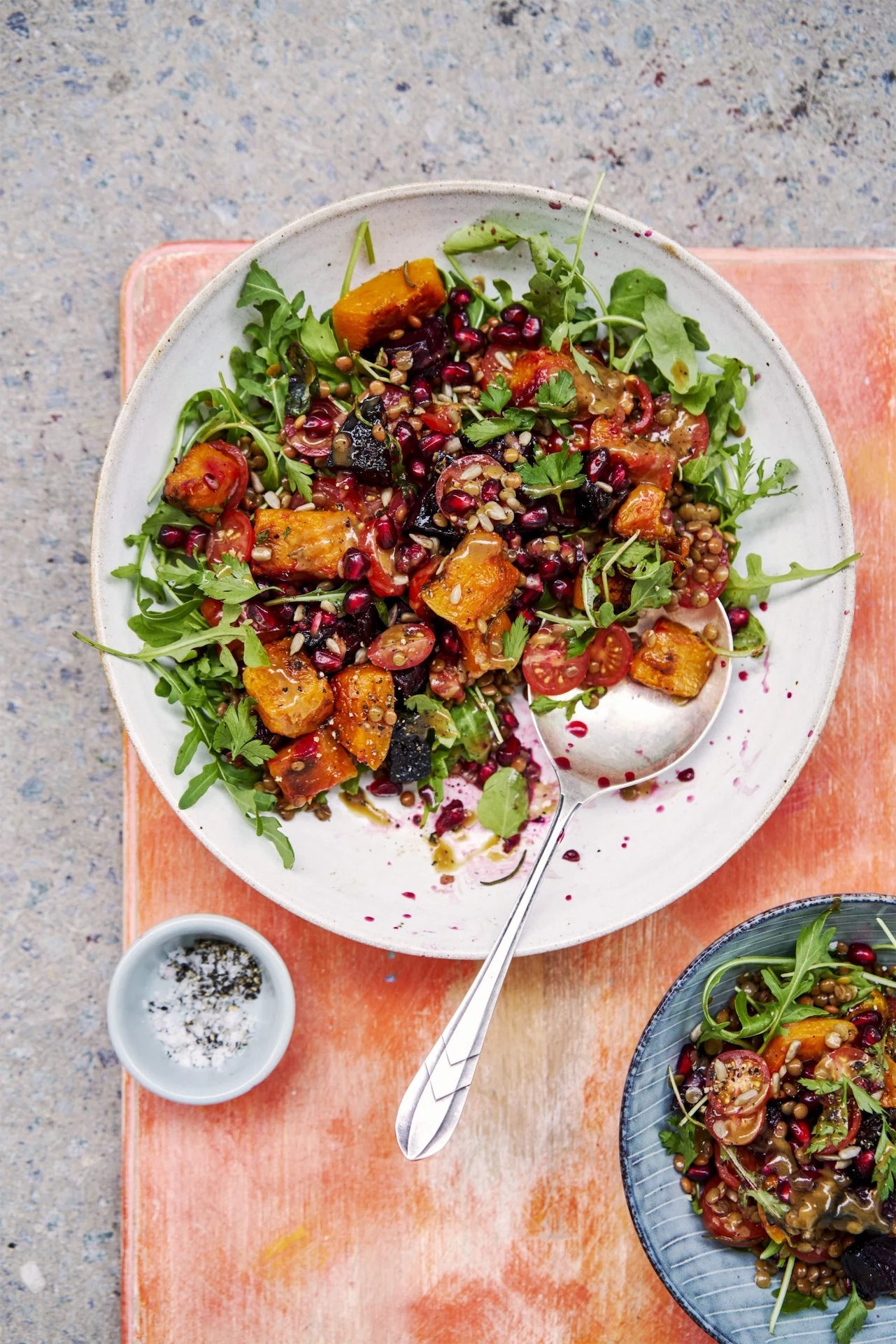 Vegan Monday: roasted beets & butternut squash with tahini
