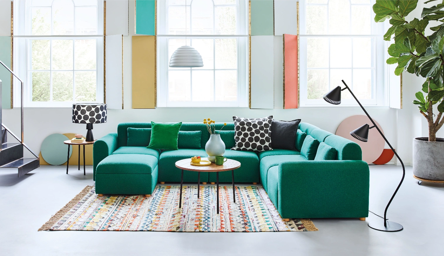Bright furniture options if pastel is not your vibe (and let’s be real, just not practical)