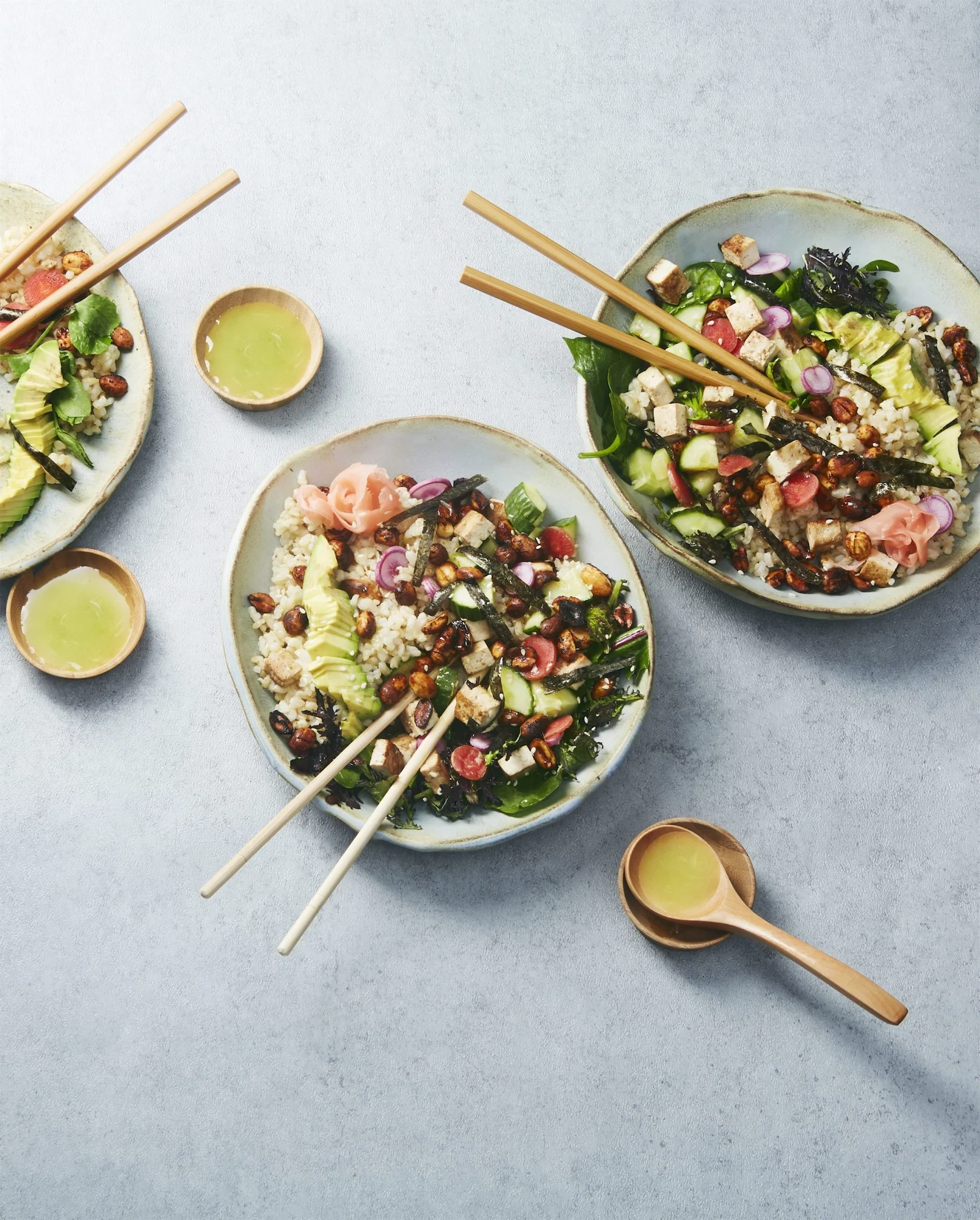 Midweek vegan: Peanut avocado brown rice crunch bowl Midweek vegan: Peanut avocado brown rice crunch bowl