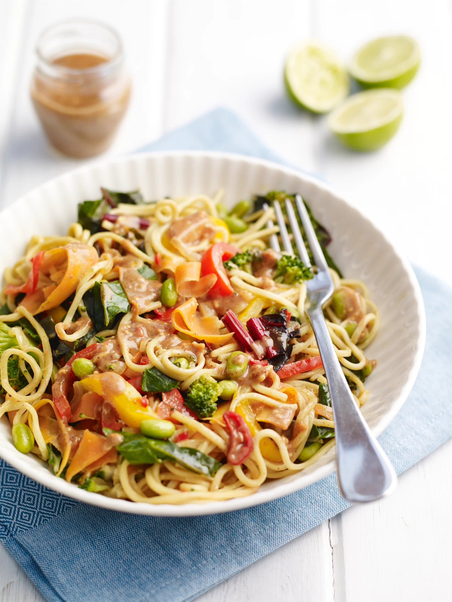 Supper Club: Peanutty rainbow noodles