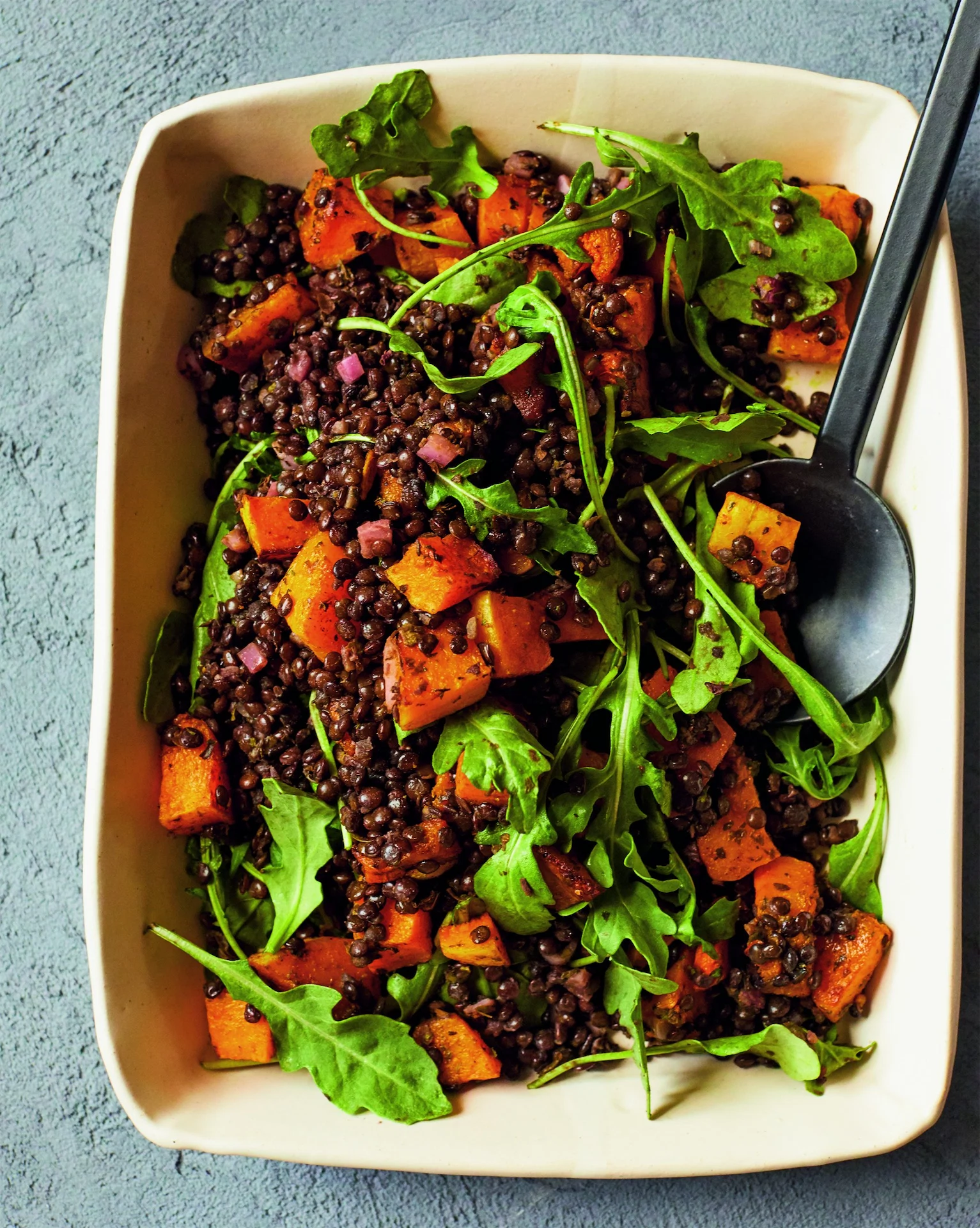 Supper Club: Beluga lentils and butternut squash Supper Club: Beluga lentils and butternut squash