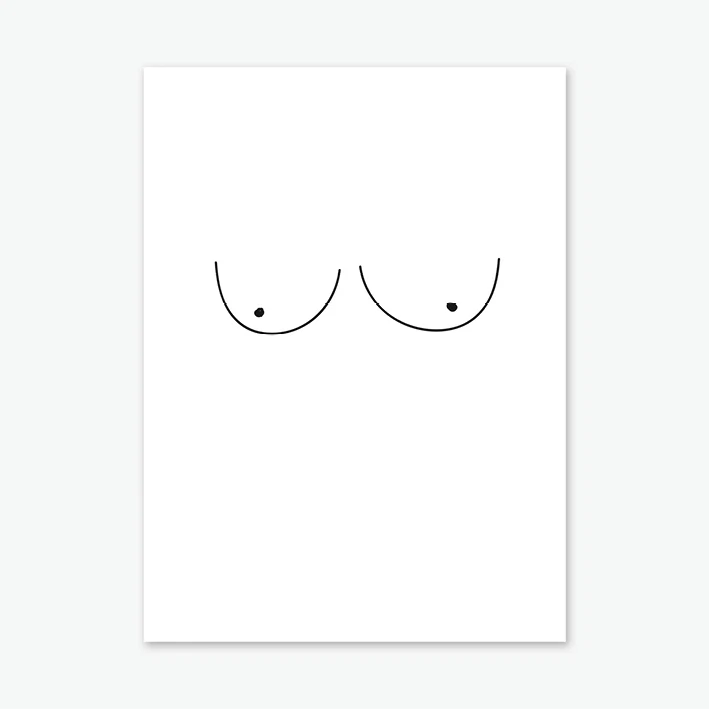 Boobies Art Print by Honeymoon Hotel