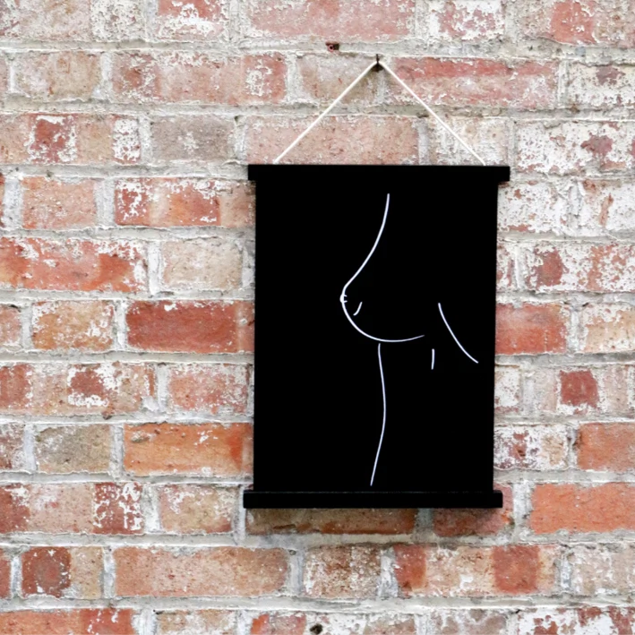 Boob Simple Art Print, €19, April and the Bear