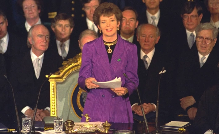 Mary Robinson, photo from RTÉ Archives