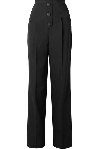 GIVENCHY Grain de poudre wool wide-leg pants outnet