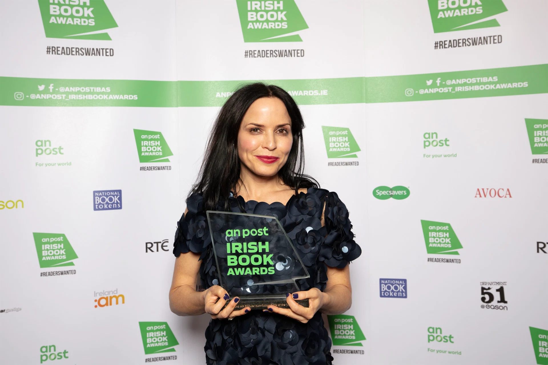 Vicky Phelan and Andrea Corr among the winners at 2019 An Post Irish Book Awards