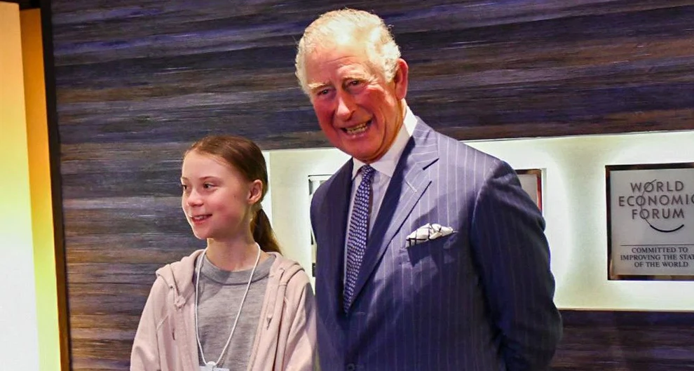 Watch: When Prince Charles met with Greta Thunberg in Davos