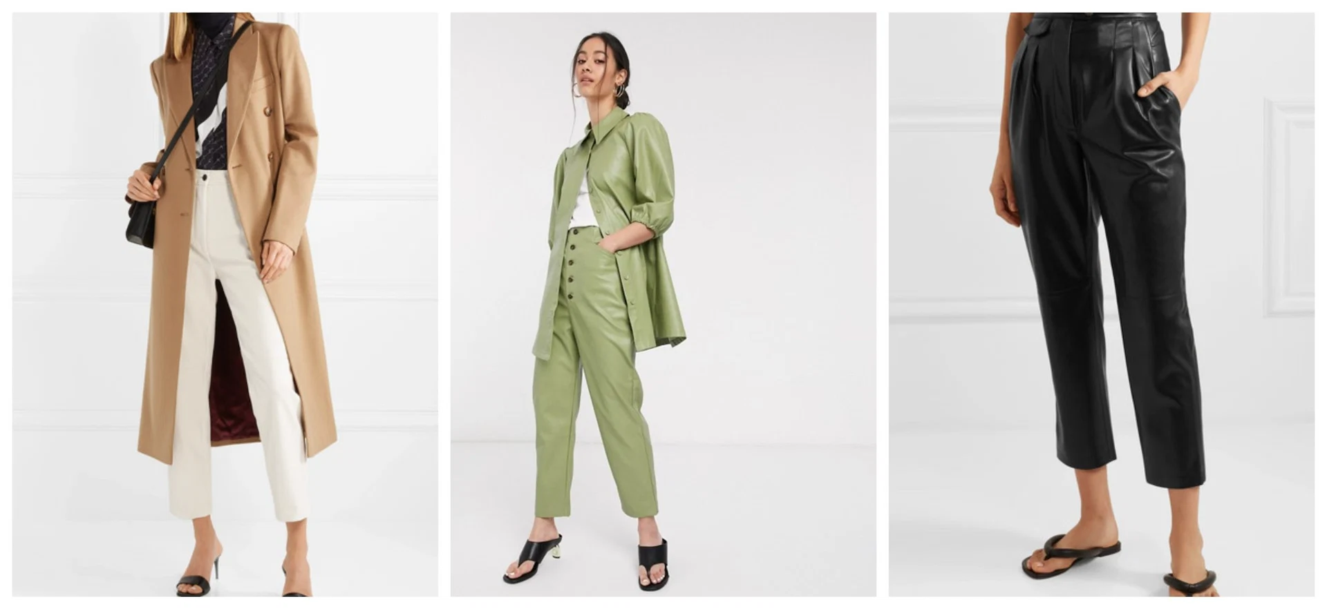 10 pairs of faux leather trousers to toughen up your cute Valentine’s outfit