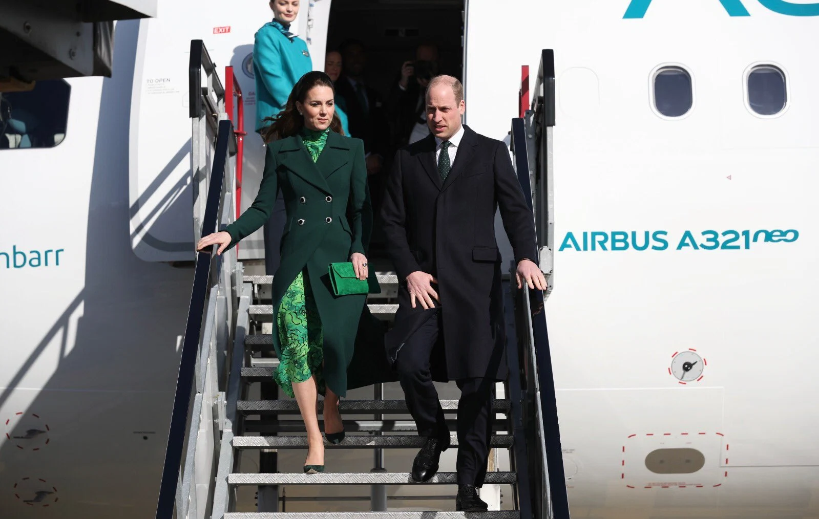 Prince William and Kate Middleton have touched down in Dublin
