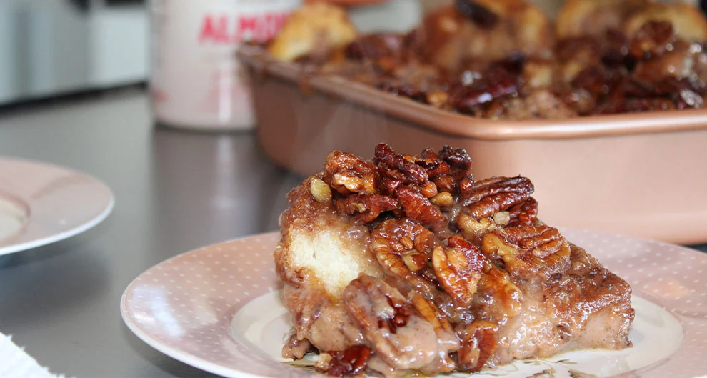 Saucy couture vegan pecan pudding – a finalist recipe in the innocent Ireland Dairy Free Cook Off