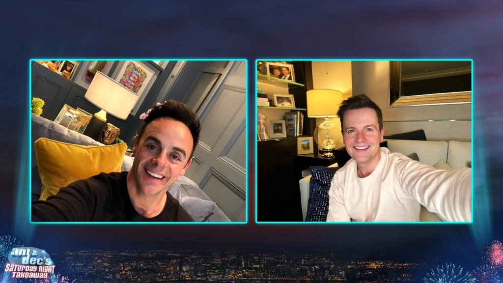 TV presenters work from home