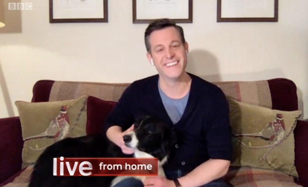 TV presenters work from home