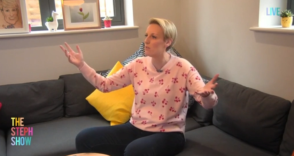 TV presenters work from home