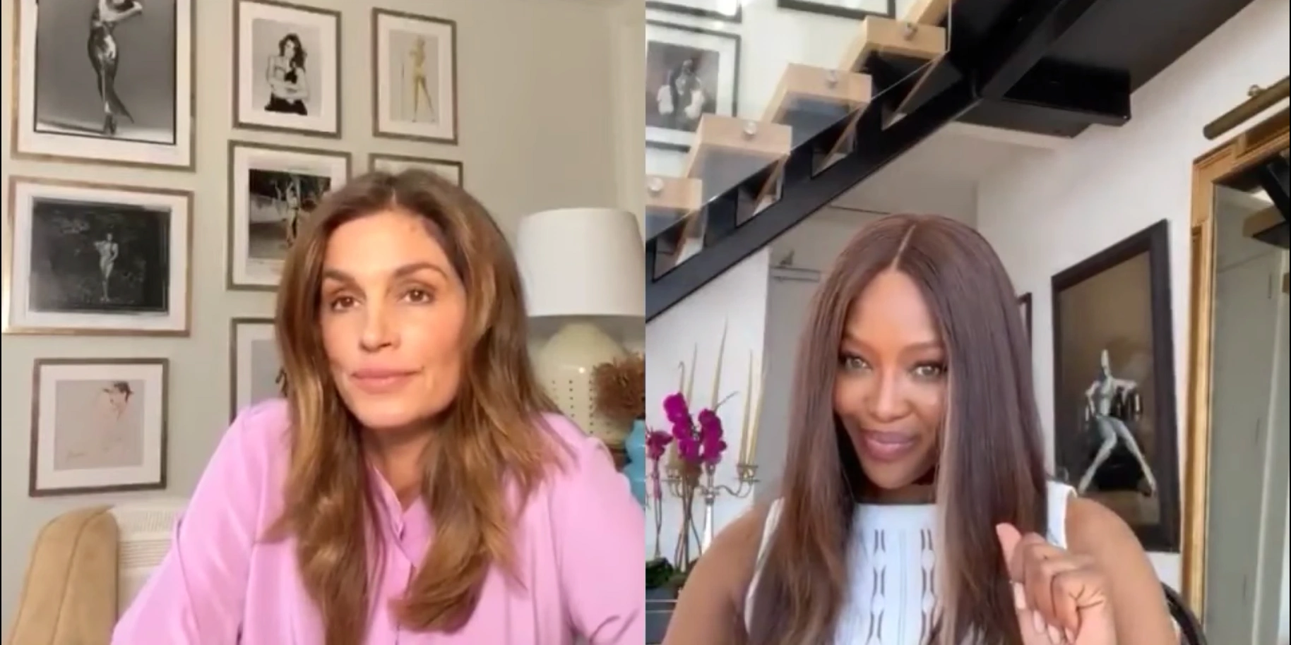 Naomi Campbell Cindy Crawford