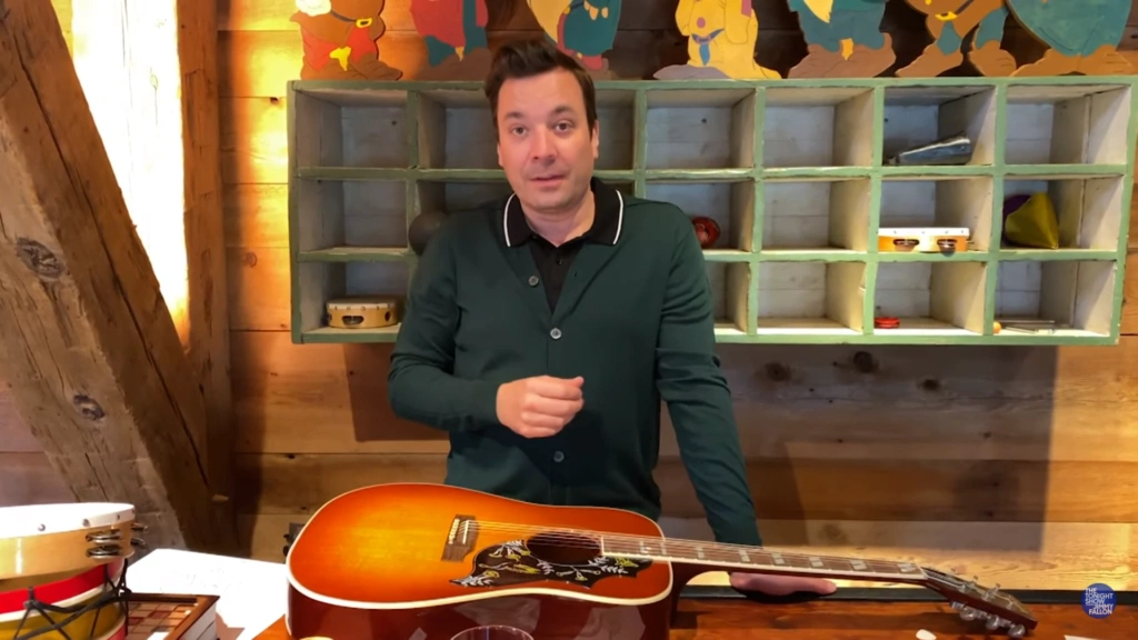 TV presenters work from home