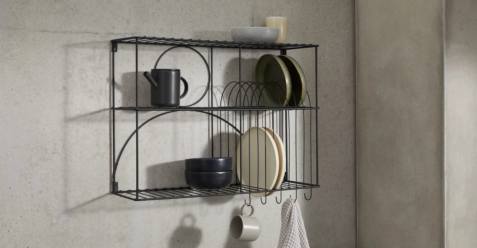 Wall-mounted kitchen storage to give you extra space exactly where you need it