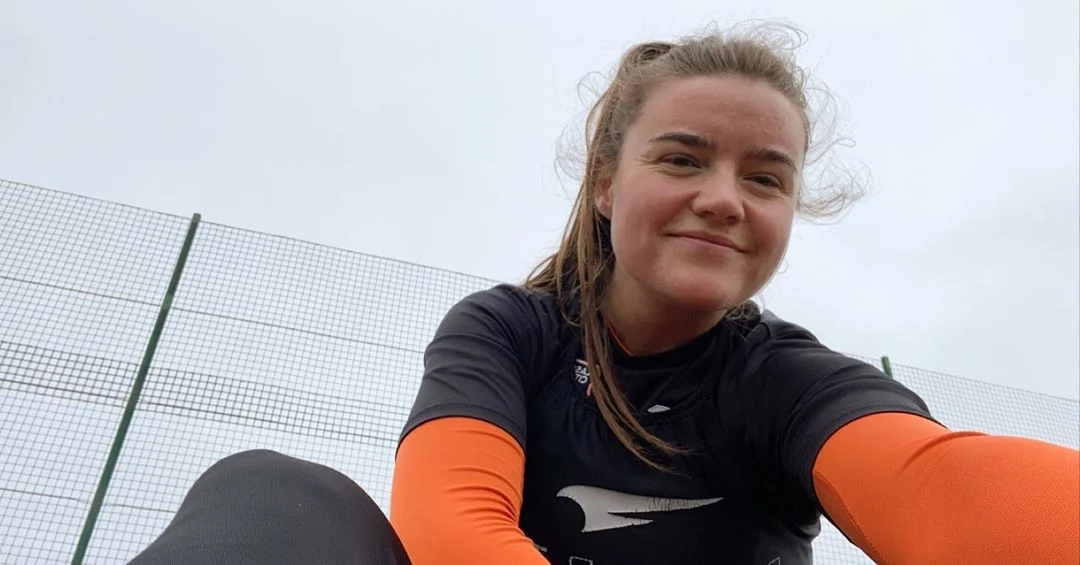 Ireland international footballer Clare Shine receiving assistance following missing person appeal