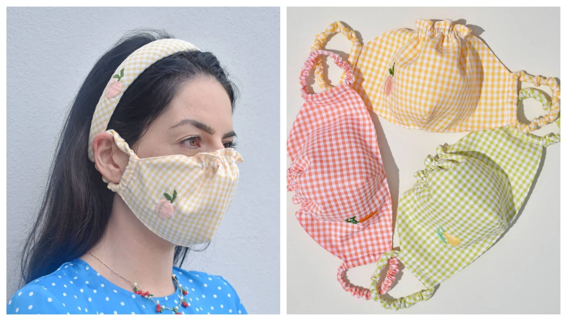 Meet the Irish milliner making the cutest matching headpiece and mask sets