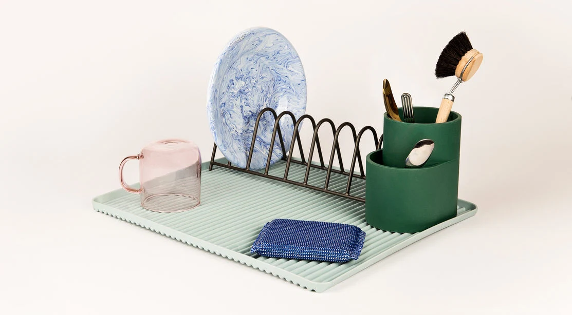 You won’t mind leaving your dishes on the counter with these surprisingly chic dish drainers