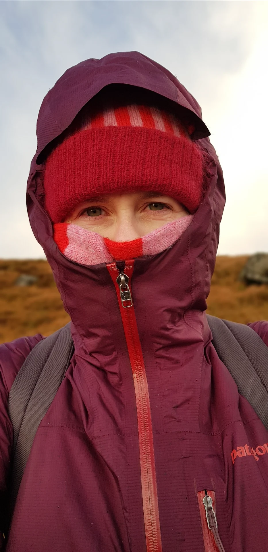Liadain Aiken all wrapped up on a winter walk
