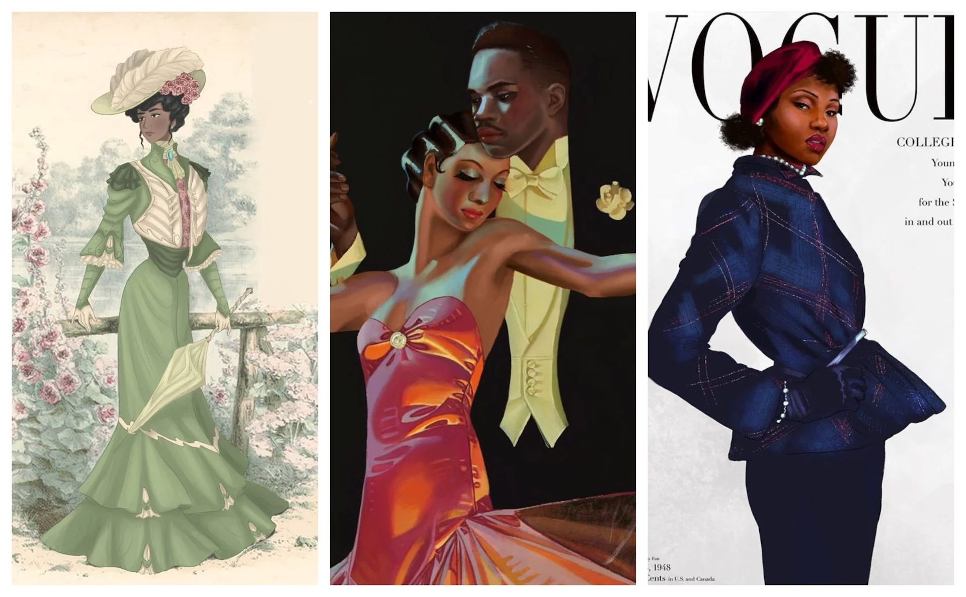 The #BlackApparelArts challenge invites artists to reimagine fashion iconography