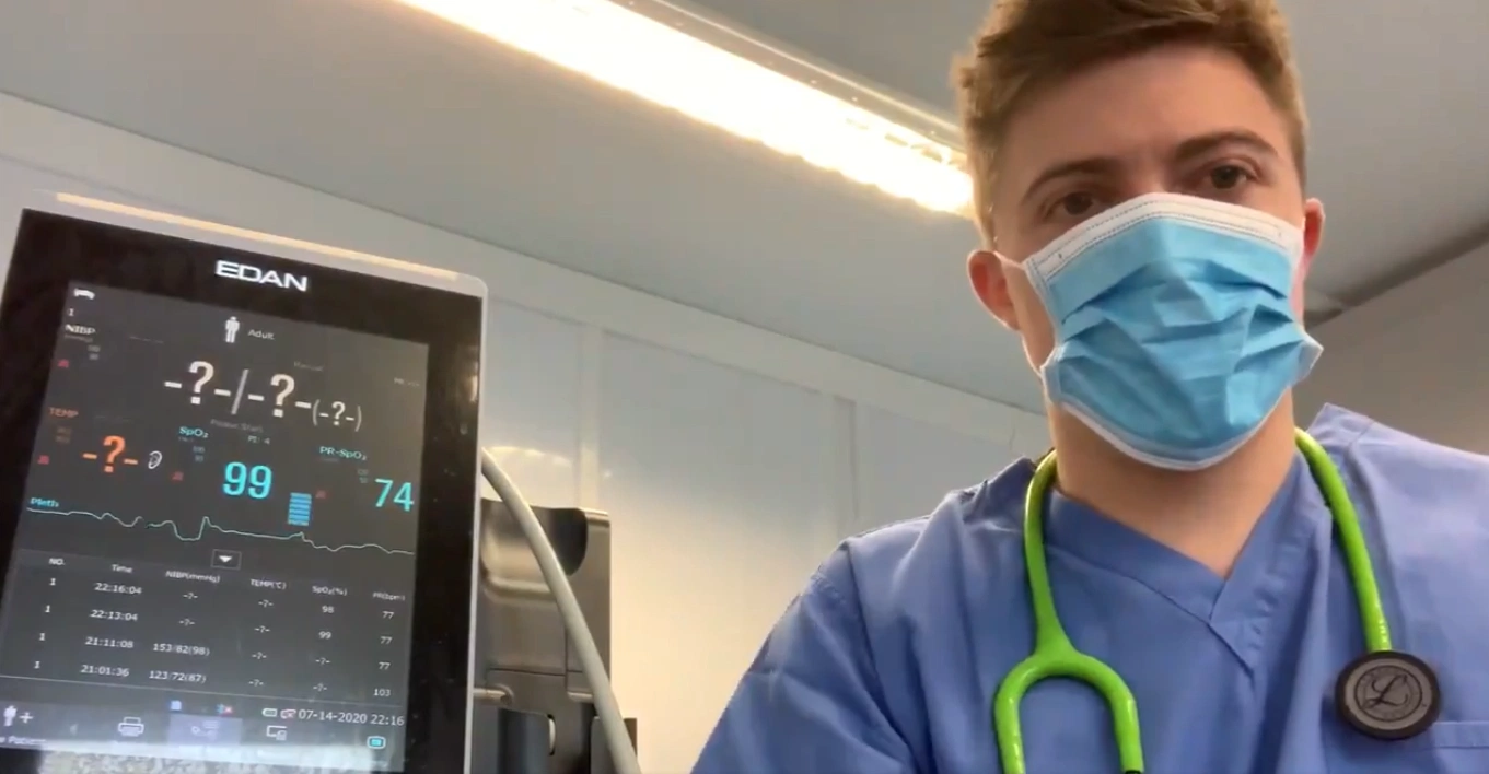 WATCH: Irish doctor goes viral in video debunking common face mask myth