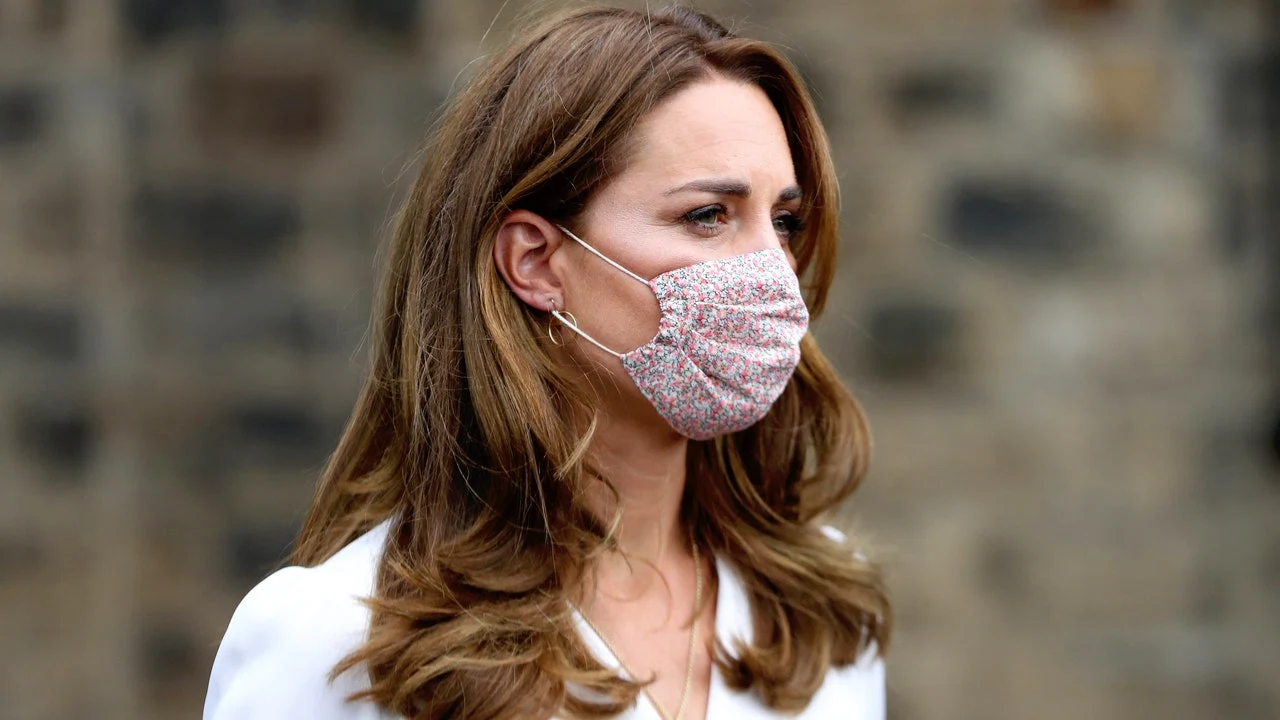 Now everyone wants a floral face mask like Kate Middleton