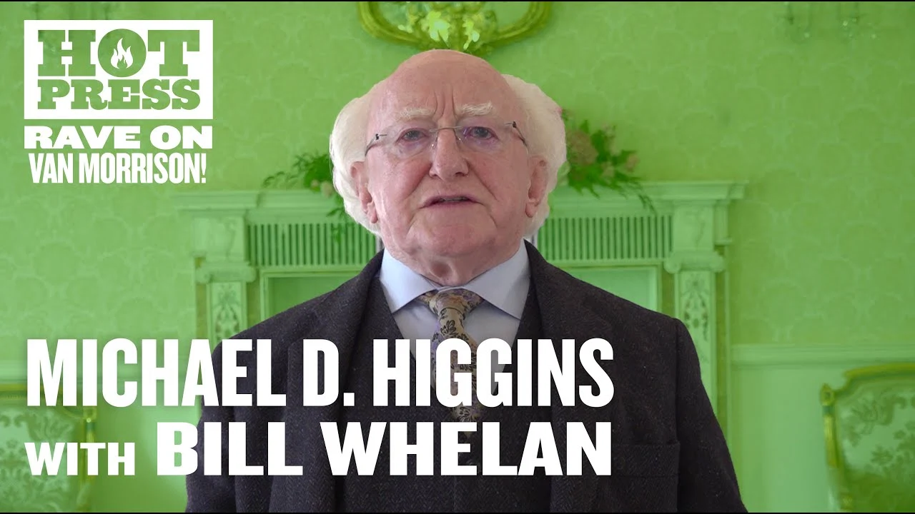 WATCH: President Michael D.Higgins pays tribute to Van Morrison with a rendition of ‘Rave On, John Donne’