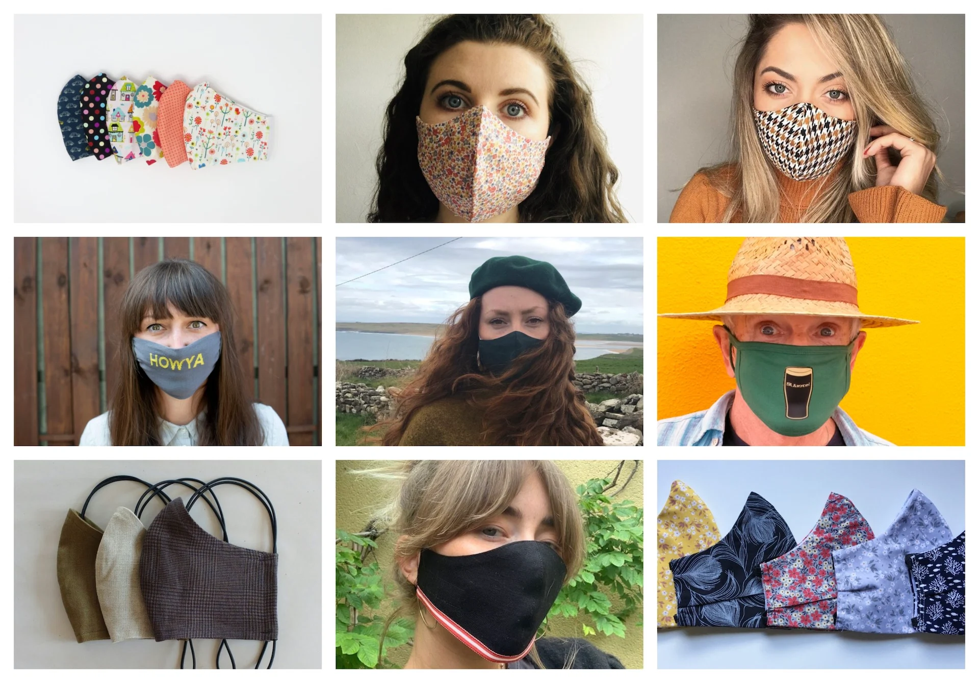20 of our favourite Irish-made reusable masks