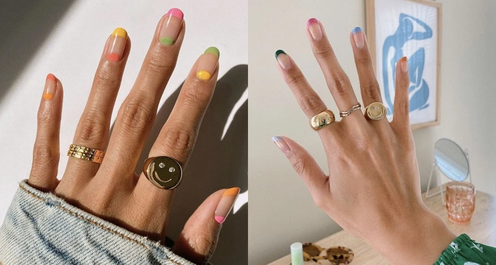 The trending mini French manicure to screenshot for your next nail appointment