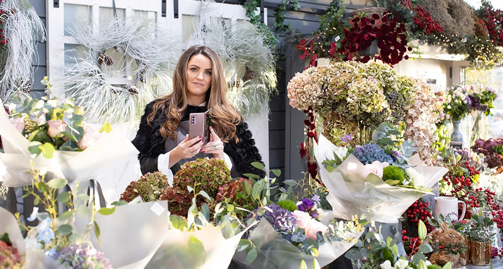 ‘I was blown away by the camera and picture quality’: Florist Joeanna Caffrey on the new Samsung Galaxy Z Fold 2 5G