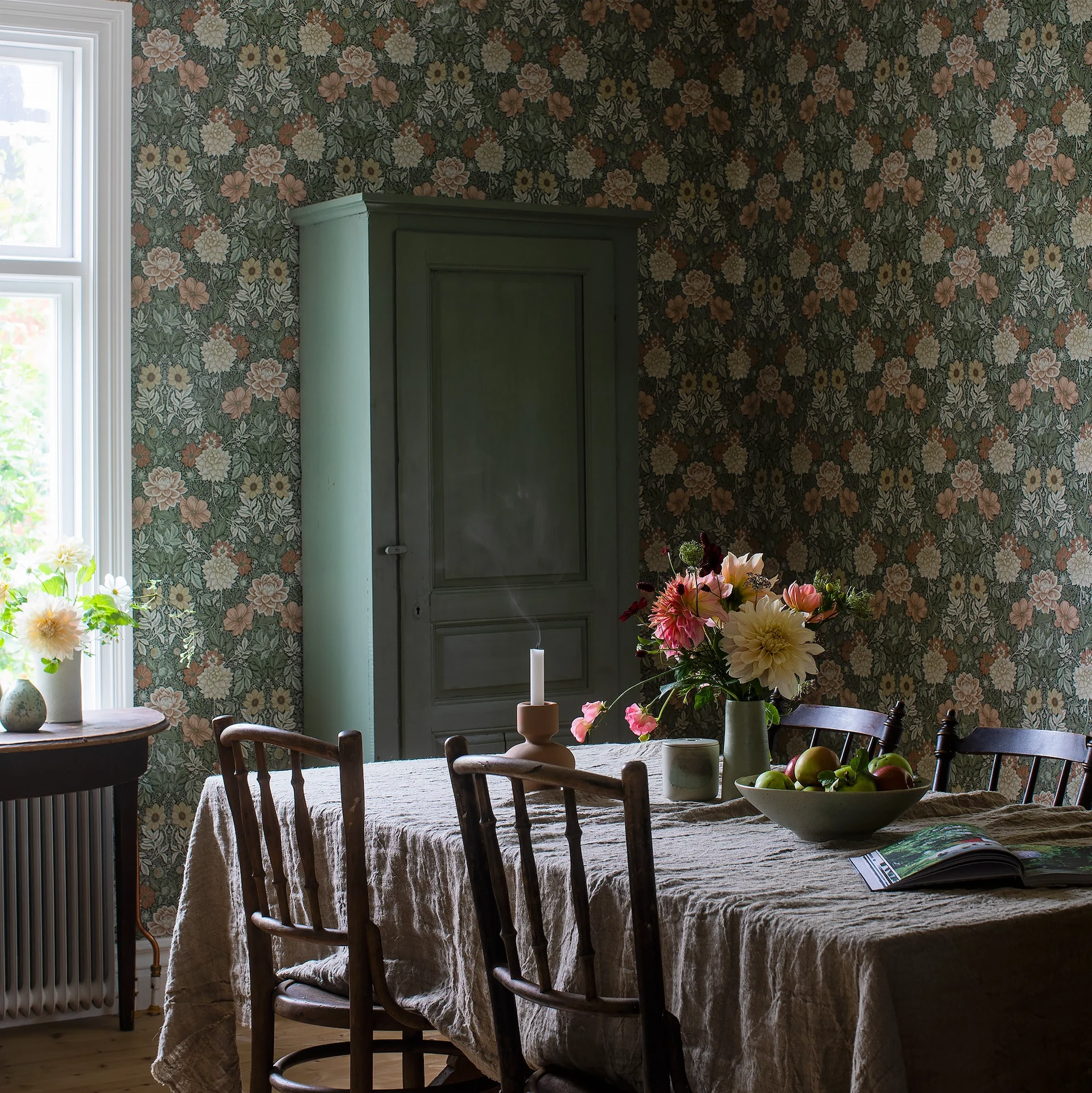 Boråstapeter Dahlia Garden wallpaper, €61 per roll, Wallpaper Direct