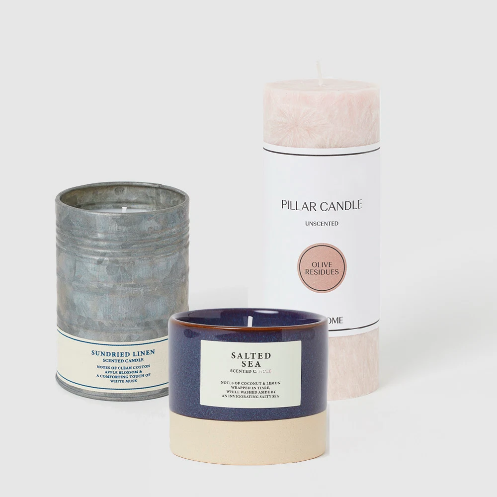 Candles, from €7.99