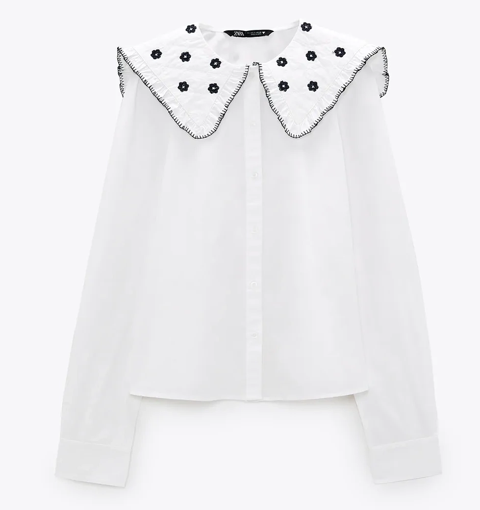 Zara Poplin Collar Shirt, €25.95