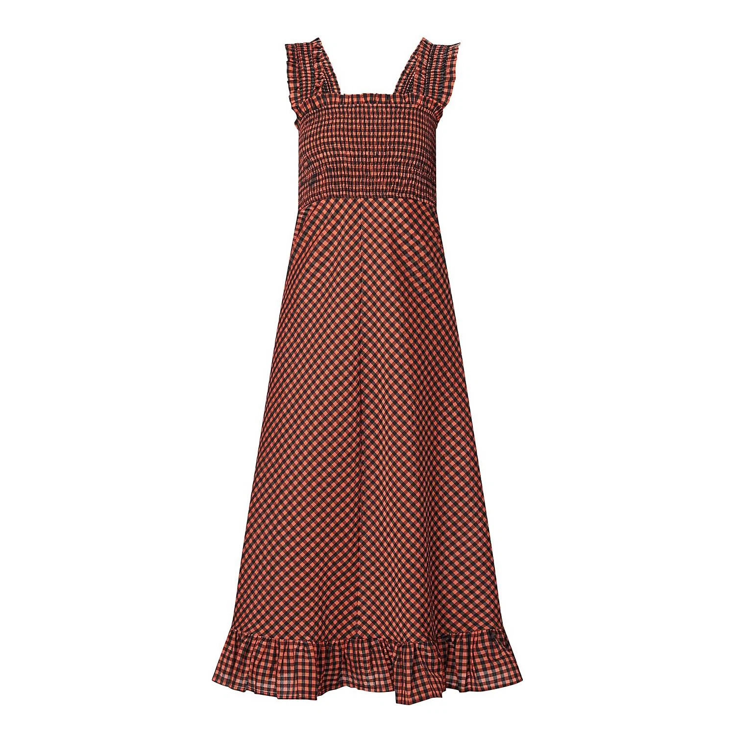 Ganni Gingham Midi Dress, €245
