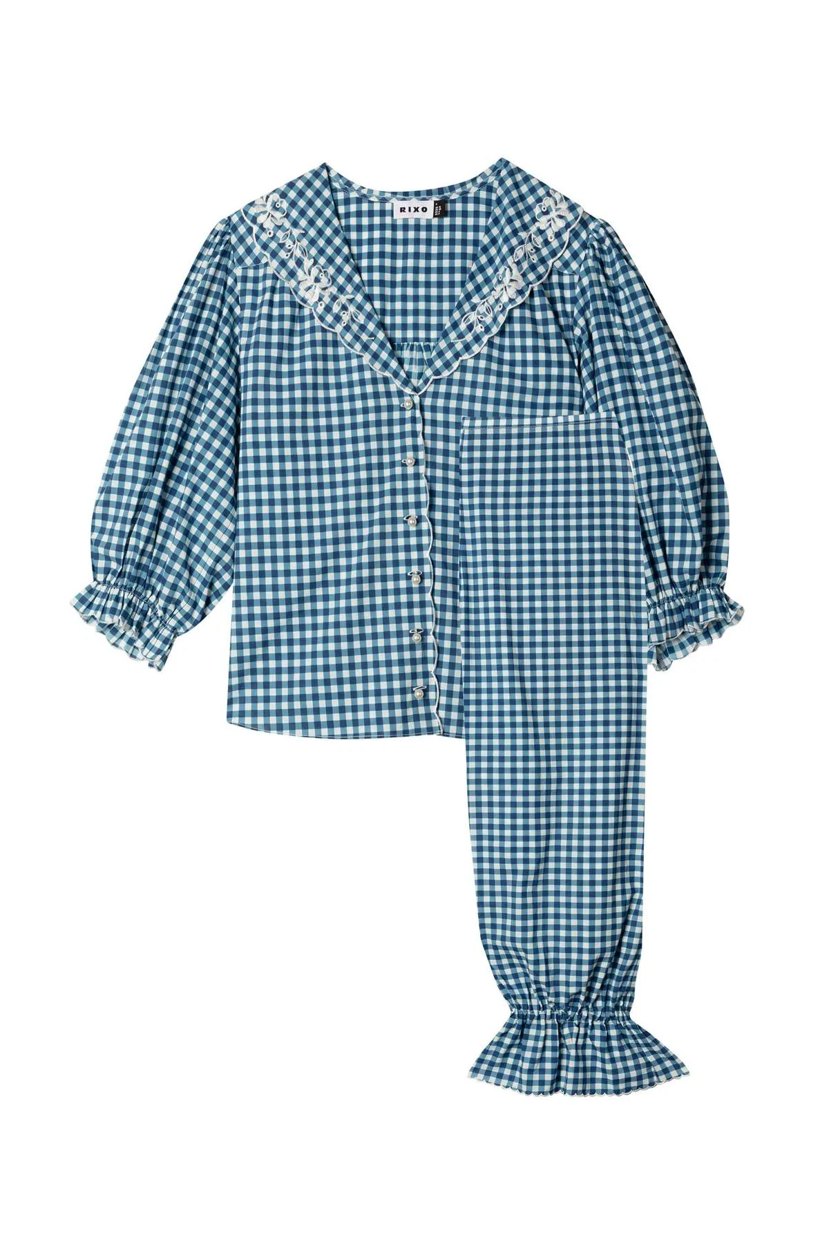 Vera gingham set, €180, Rixo