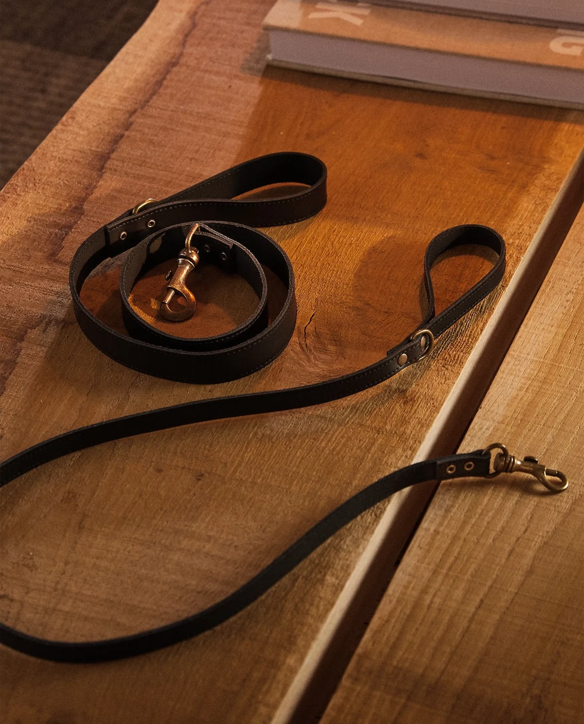 Leather dog lead, €19.99, Zara Home