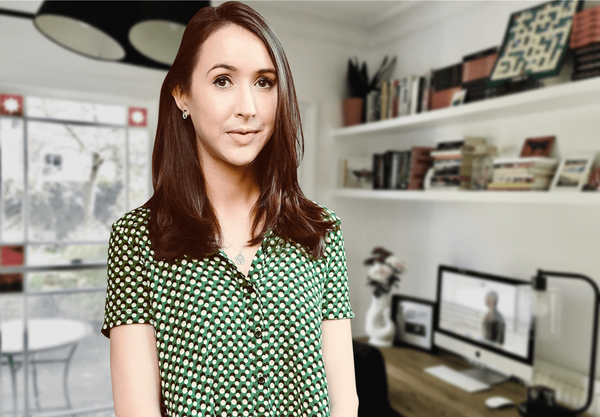 Author Ruth Gilligan at her desk