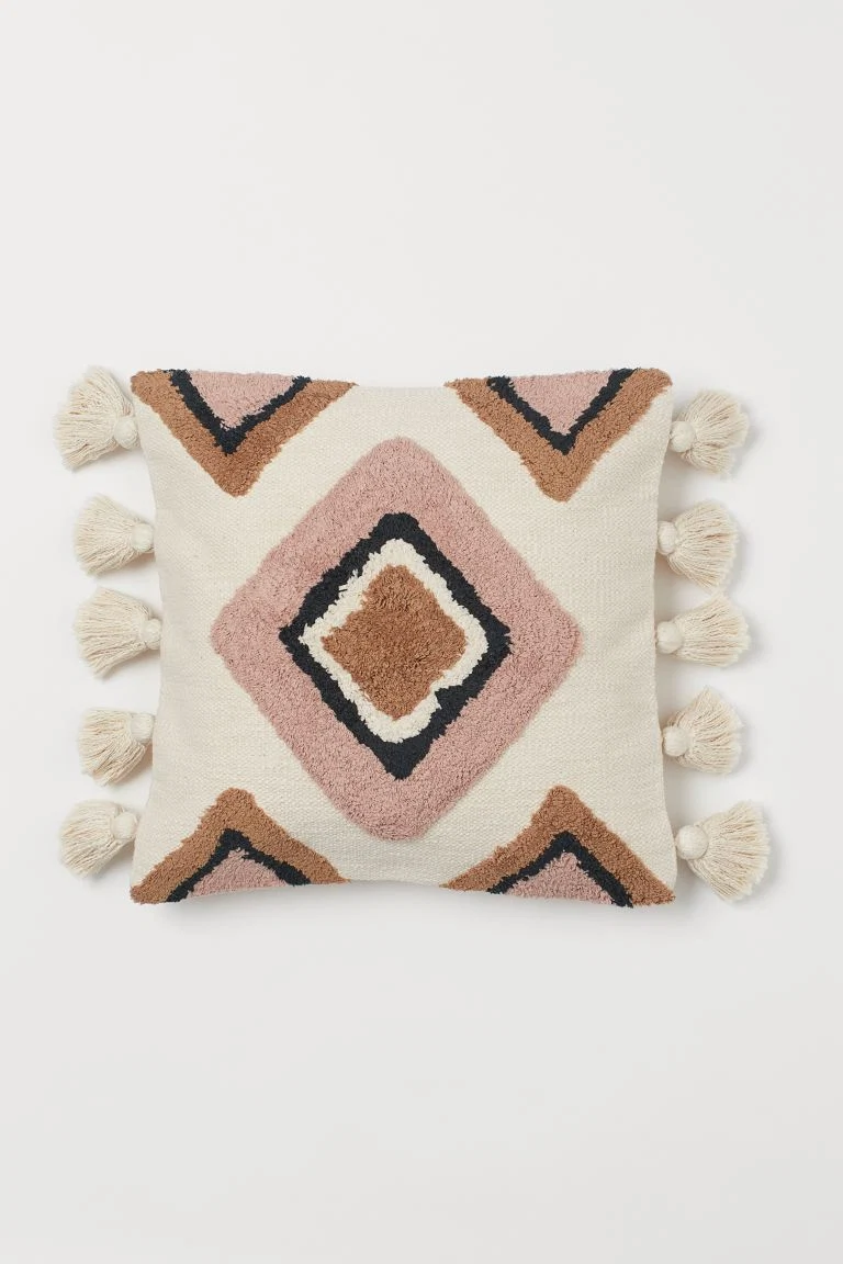 Tassel cushion cover, €22.99, H and M