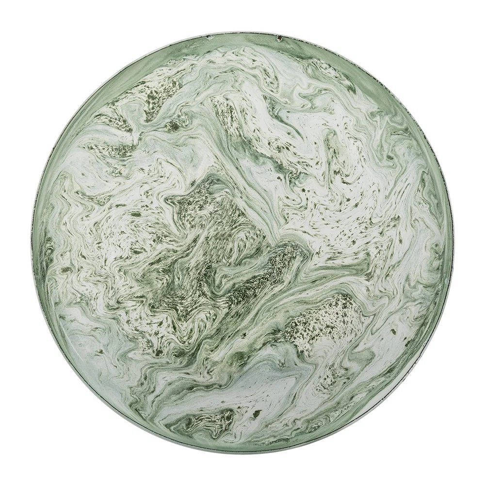 Soft Ice lunch plate enamelled steel, €19, Amara