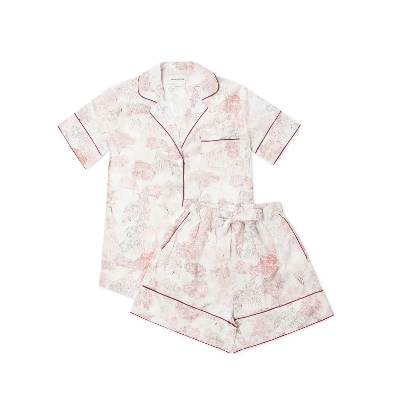 Poetic Vista pyjama shorts set, €170, Moon + Mellow