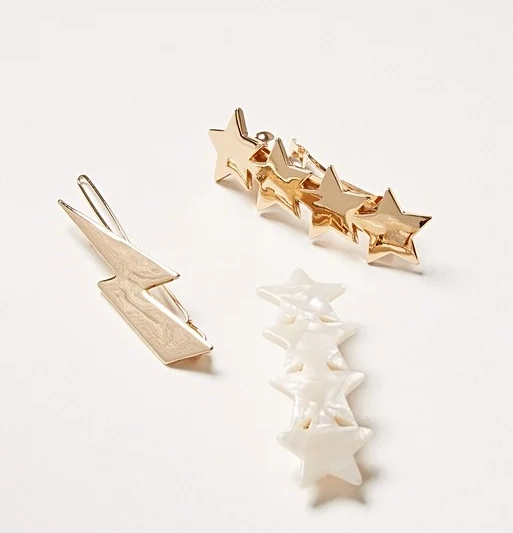 Oliver Bonas Star & Lightning Bolt Hair Slides, €17.21