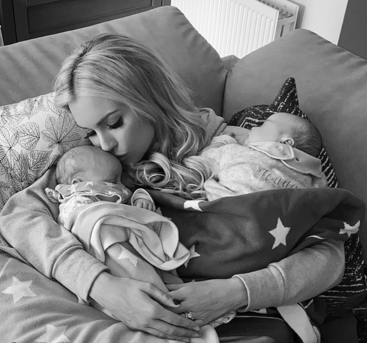 Rosanna Davidson and her twin boys