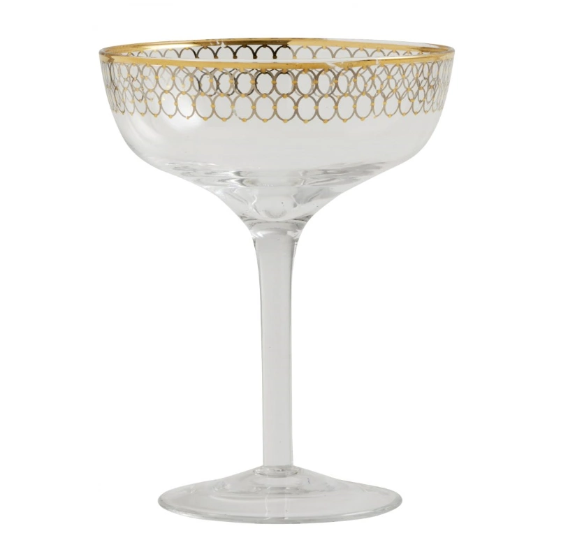 Goldie Coupe Glass set of 2, €30, House of Indi