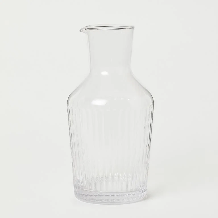 Glass carafe, €14.99, H&M