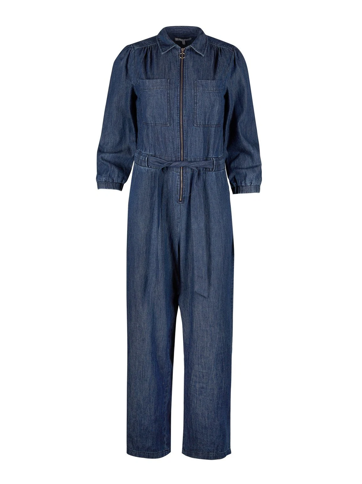 Chambray Utility Jumpsuit,€105, Oliver Bonas