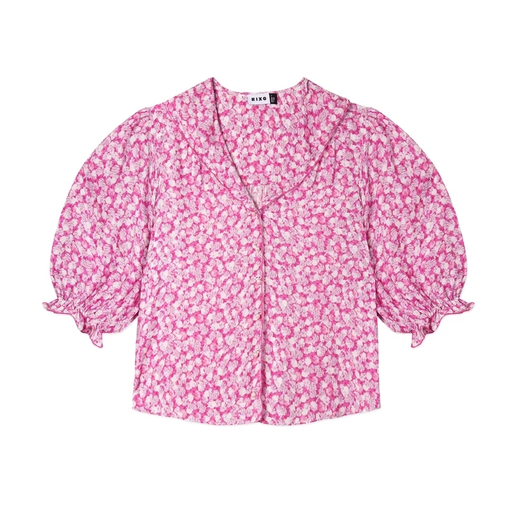 Rixo Carly Collared Blouse, €191